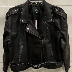 Wild Fable Black Faux Leather Jacket